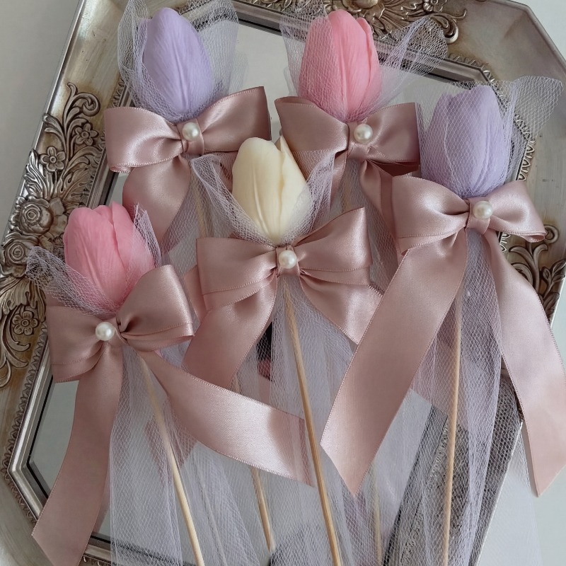 5pcs Tulip Scented Candle on B - đánh giá và giá Home Fragrance Gift